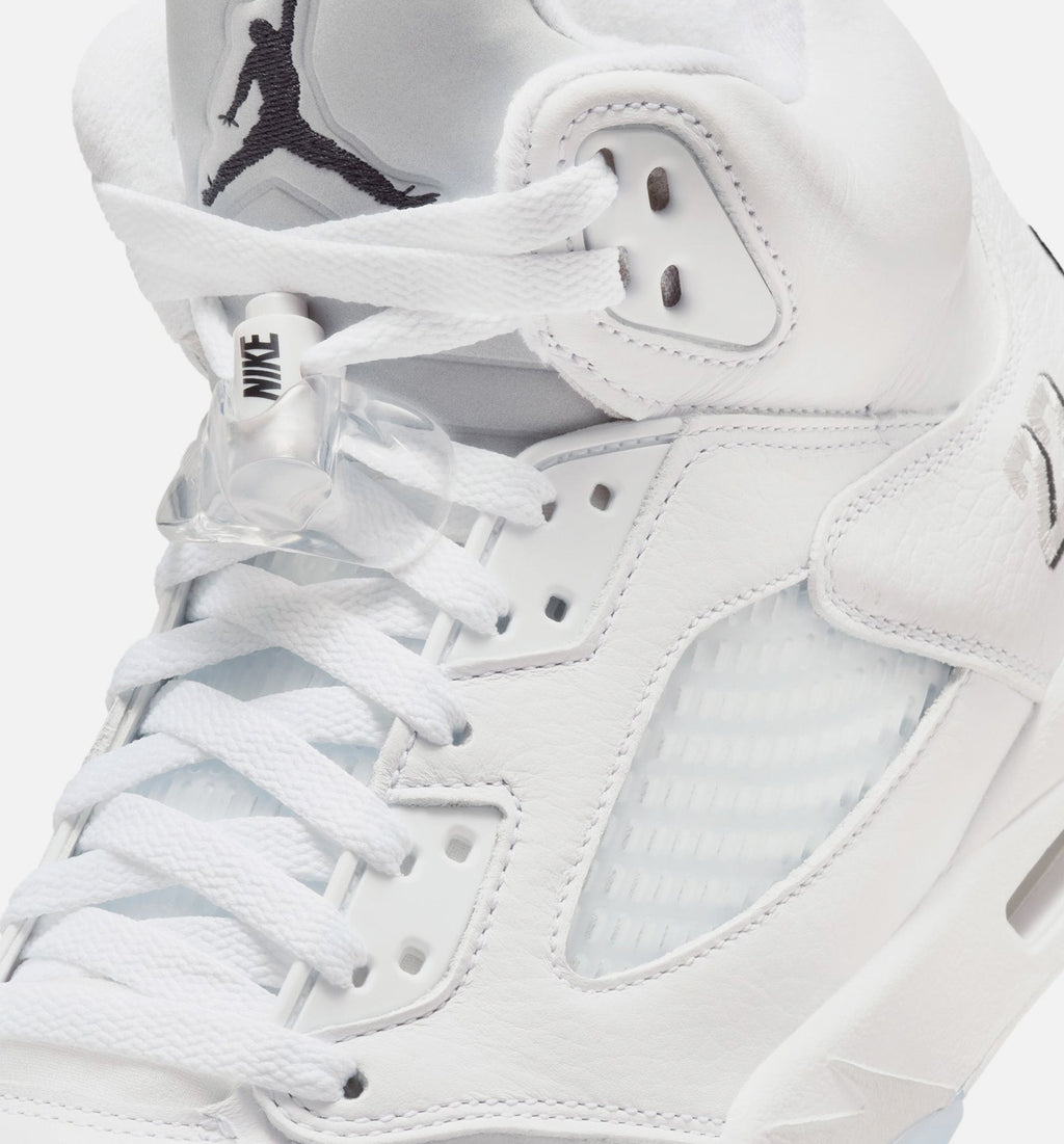 Air Jordan 5 Retro OG White Metallic – Men's Lifestyle Shoe in White/Metallic Silver/Black