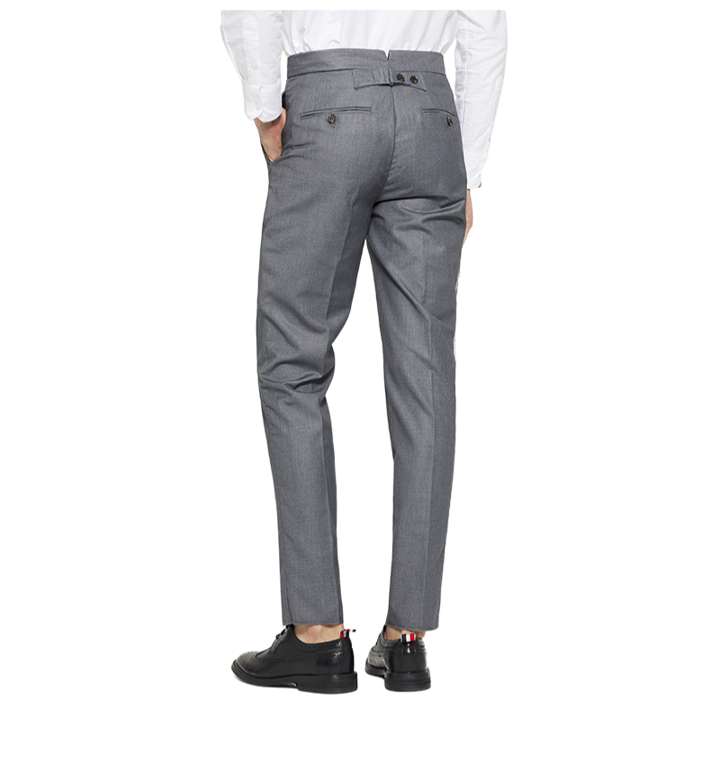 Thom Browne Style Single-Side Side-Stripe suit pants