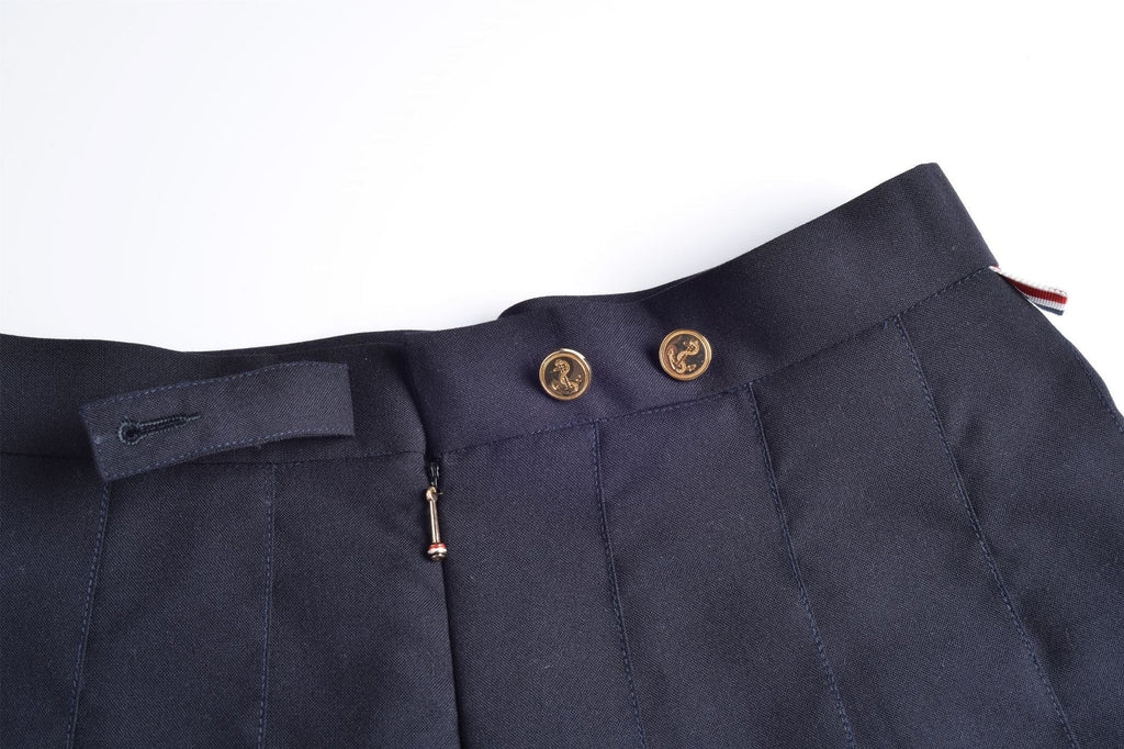 Women's Dog-Motif Pleated Mini Skirt | Thom Browne