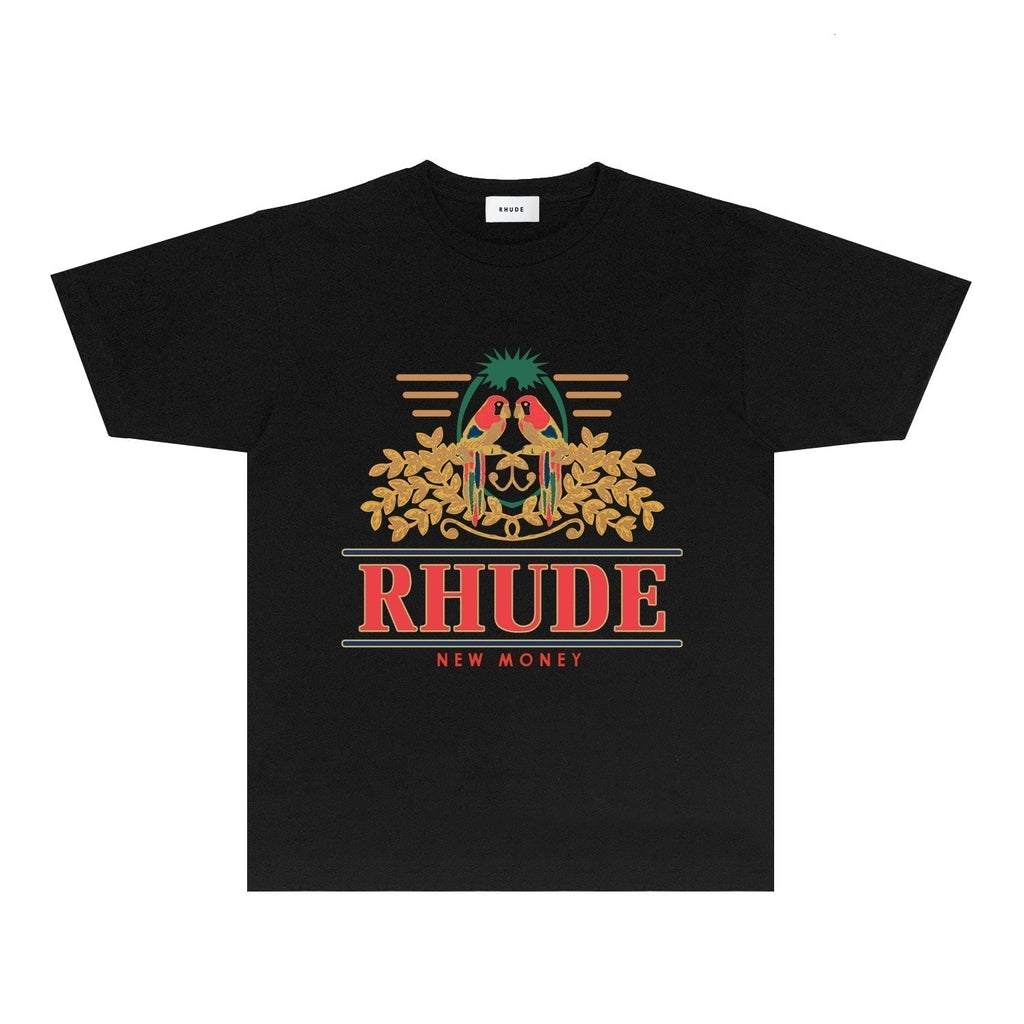 Rhude T-shirts Printed Trendy Pure Cotton