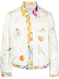 Casablanca fruit-print cotton jacket