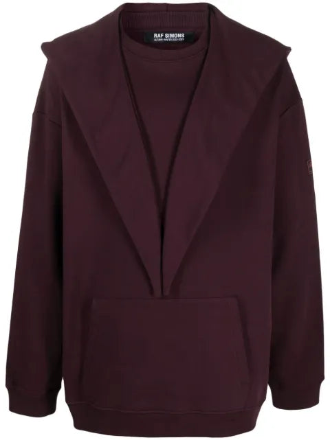 Raf Simons deconstructed cotton hoodie
