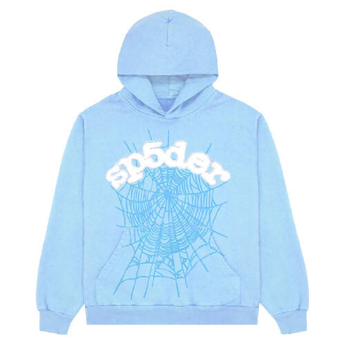 Sp5der Web Hoodie Sky Blue SS23