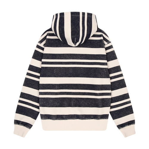 "on air" striped Zip Up