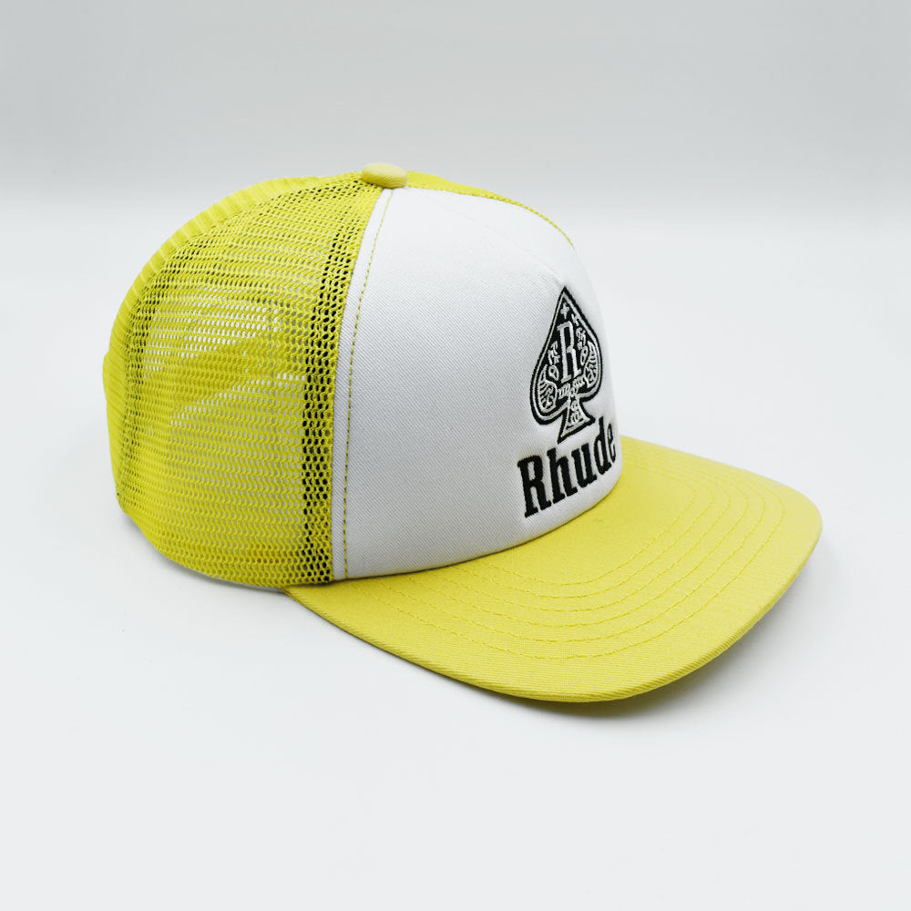 RHUDE TRUCKER CAP Yellow