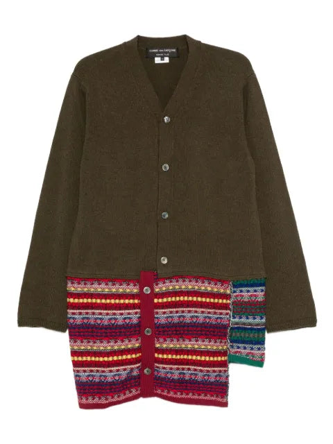 Comme des Garçons Homme Plus patterned-patchwork cardigan
