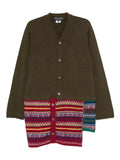 Comme des Garçons Homme Plus patterned-patchwork cardigan