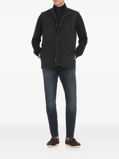 Barbour half-zip ribbed-trim sweater