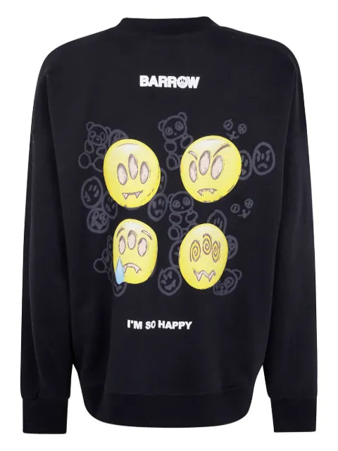 BARROW emoticon-print sweatshirt