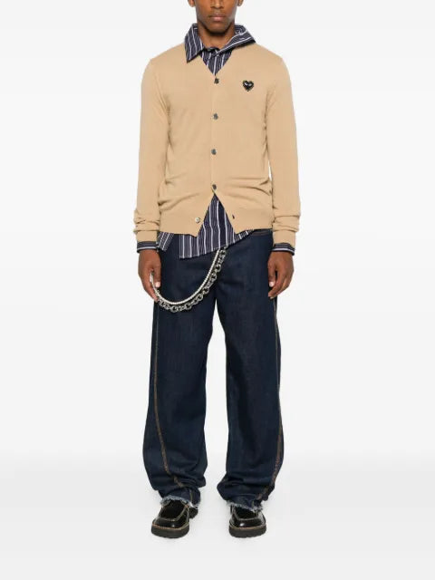 Comme Des Garçons Play logo-heart cardigan