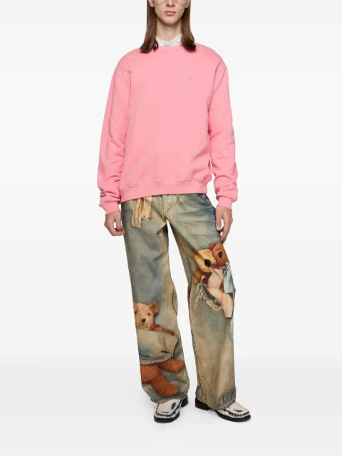 Acne Studios fleece Face logo sweatshirt
