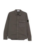 Stone Island 1200013 stretch organic cotton twill overshirt