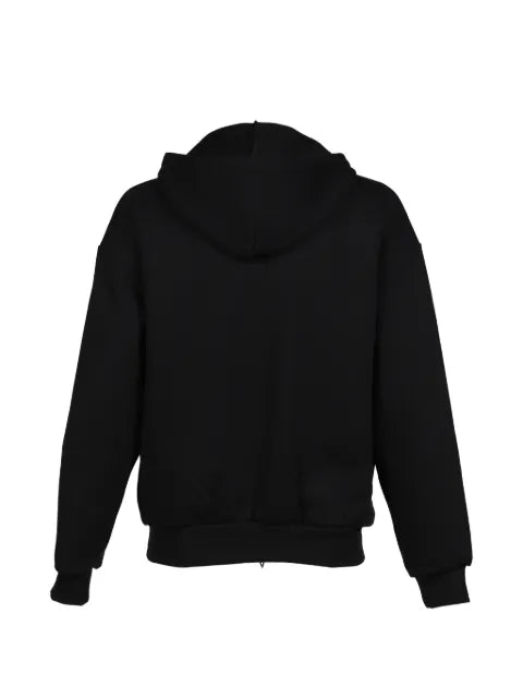 JUN/NAKAYAMA logo-embroidered zip-up hoodie