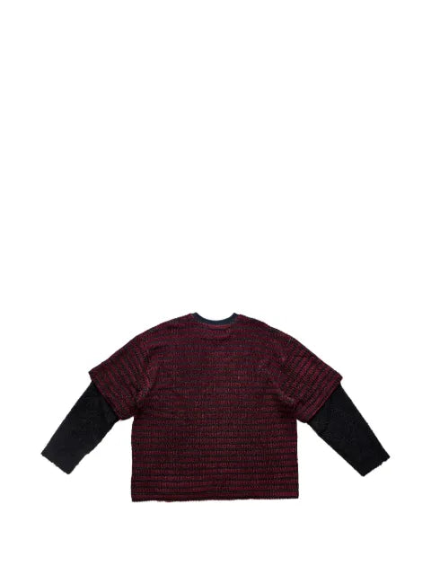 Song For The Mute layered striped sweater