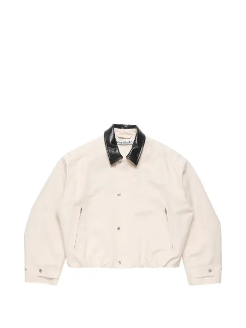 Acne Studios bomber with leather collar