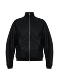 Jil Sander wool Melton zip-up jacket