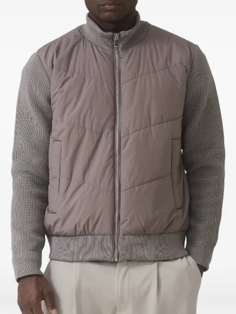 MAUVAIS Lamarck quilted knit-sleeve jacket