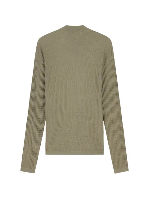 Emporio Armani virgin wool cardigan with a regular fit