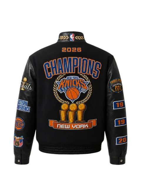 Jeff Hamilton x New York Knicks embroidered bomber jacket