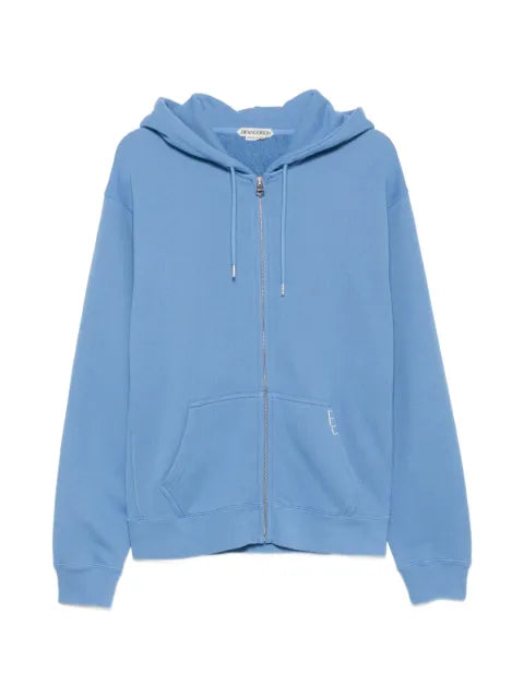 JW Anderson logo-embroidered zip-up hoodie