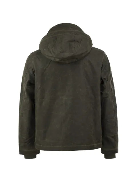 Ceccarelli high-collar hooded jacket