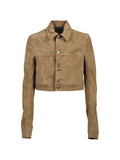 Rick Owens cropped suede jacket