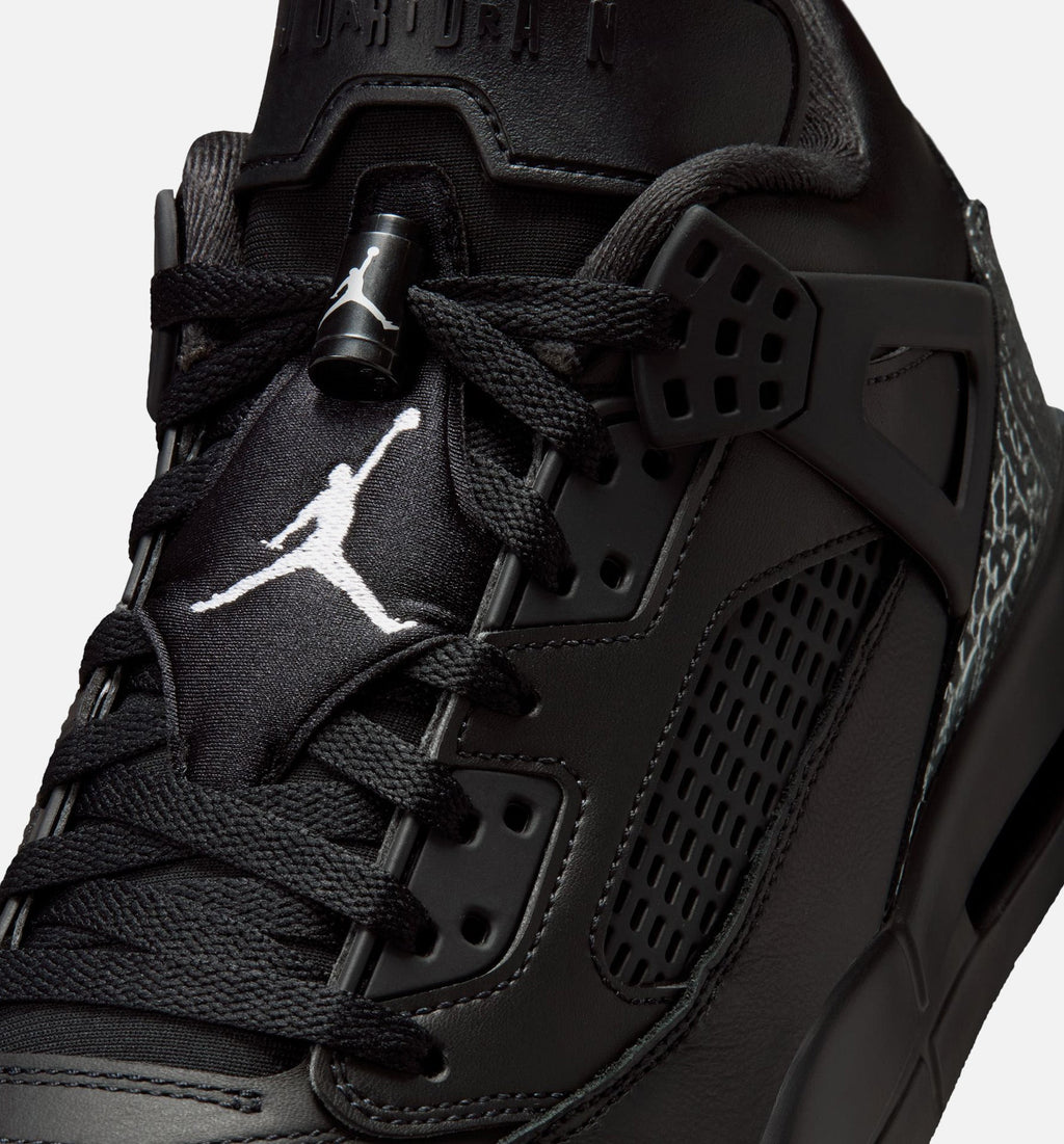 Spizike Low Men's Basketball Shoes - Black / Metallic Silver