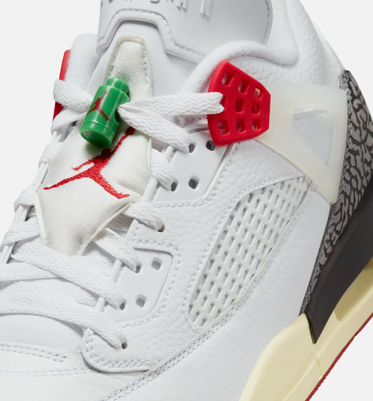 Spizike Low Men's Sneakers - White / Black / Sail / Varsity Red