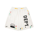 Gallery Dept Shorts Hand Painted Splash Ink Color Matching Casual Shorts