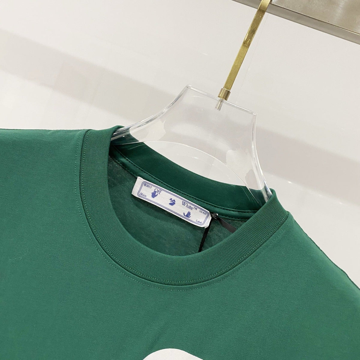 Off-White Oversized Letter Graphic Short Sleeve Crew Neck T-Shirt