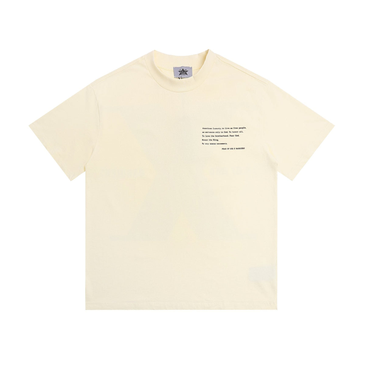 Fear of God x Barriers Cream Graphic T-Shirt