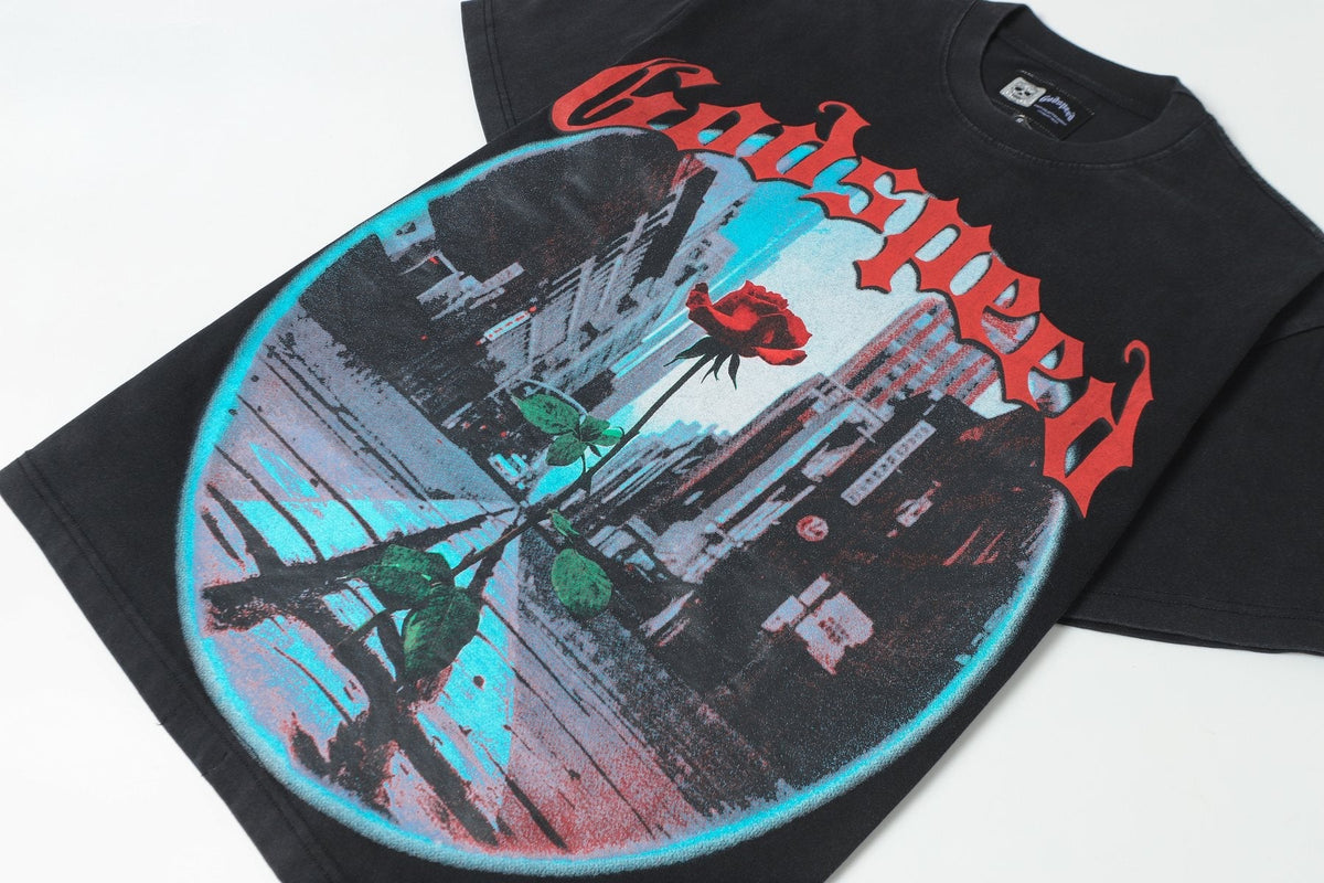 Godspeed E Pluribus Unum Washed Graphic T-Shirt