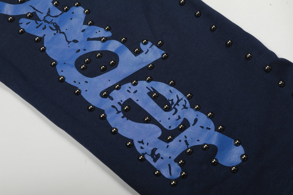 Sp5der Navy Studded Graphic Matching Set