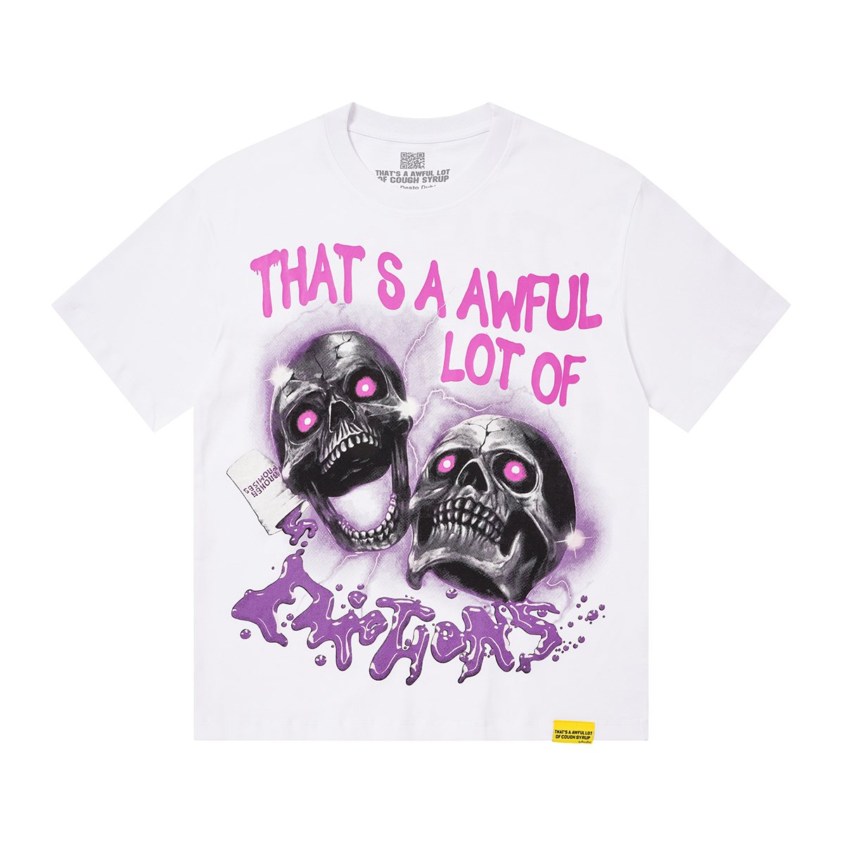 THAT'S A AWFUL LOT OF COUGH SYRUP Skull Graphic T-Shirt