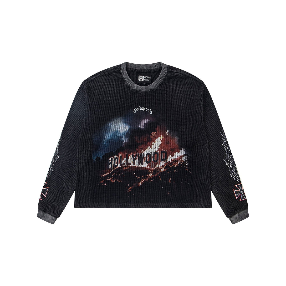 Godspeed Hollywood Graphic Waffle Long-Sleeve T-Shirt