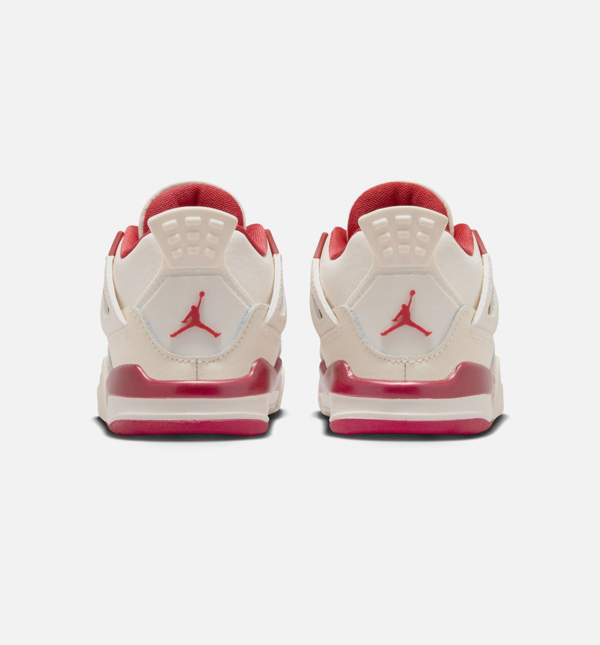Air Jordan 4 Retro Valentine's Day Baby & Toddler Sneakers - Pale Ivory / Sierra Red / Tough Red