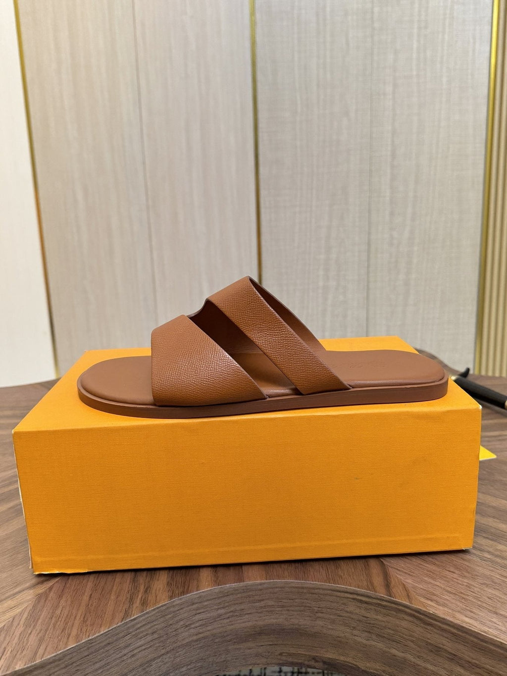 Loro Piana Men's Cross-Strap Slide Sandals