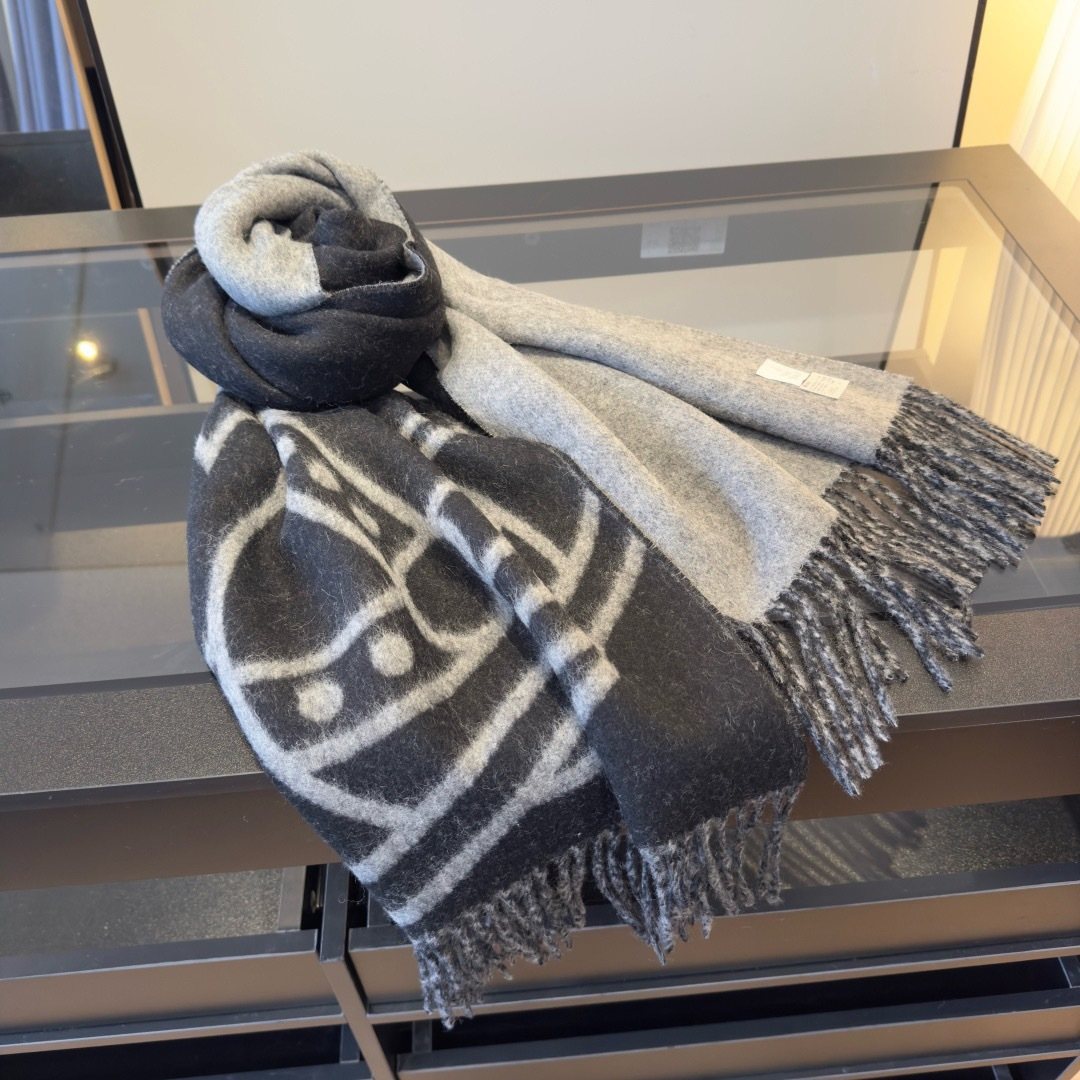 Vivienne Westwood Orb Fringed Scarf