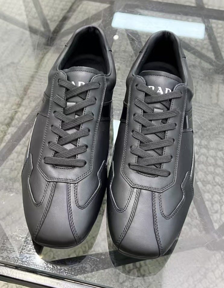 Prada Men's Panel Lace-Up Sneakers